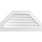 Ekena Millwork Octagonal Top Surface Mount PVC Gable Vent w/ 3-1/2"W x 1"P Standard Frame, 40"W x 20"H GVPOT40X2001SN - alternate 1